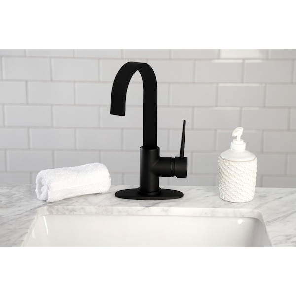 LS8610NYL New York One-Handle 1-Hole Deck Mounted Bar Faucet,Matte Blk